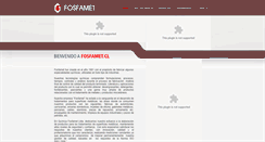 Desktop Screenshot of fosfamet.cl